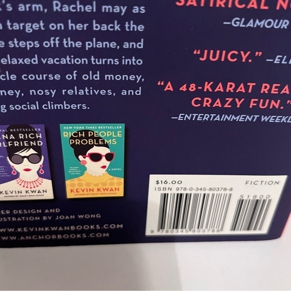 Crazy Rich Asians Softcover Book by Kevin Kwan - Picture 4 of 4